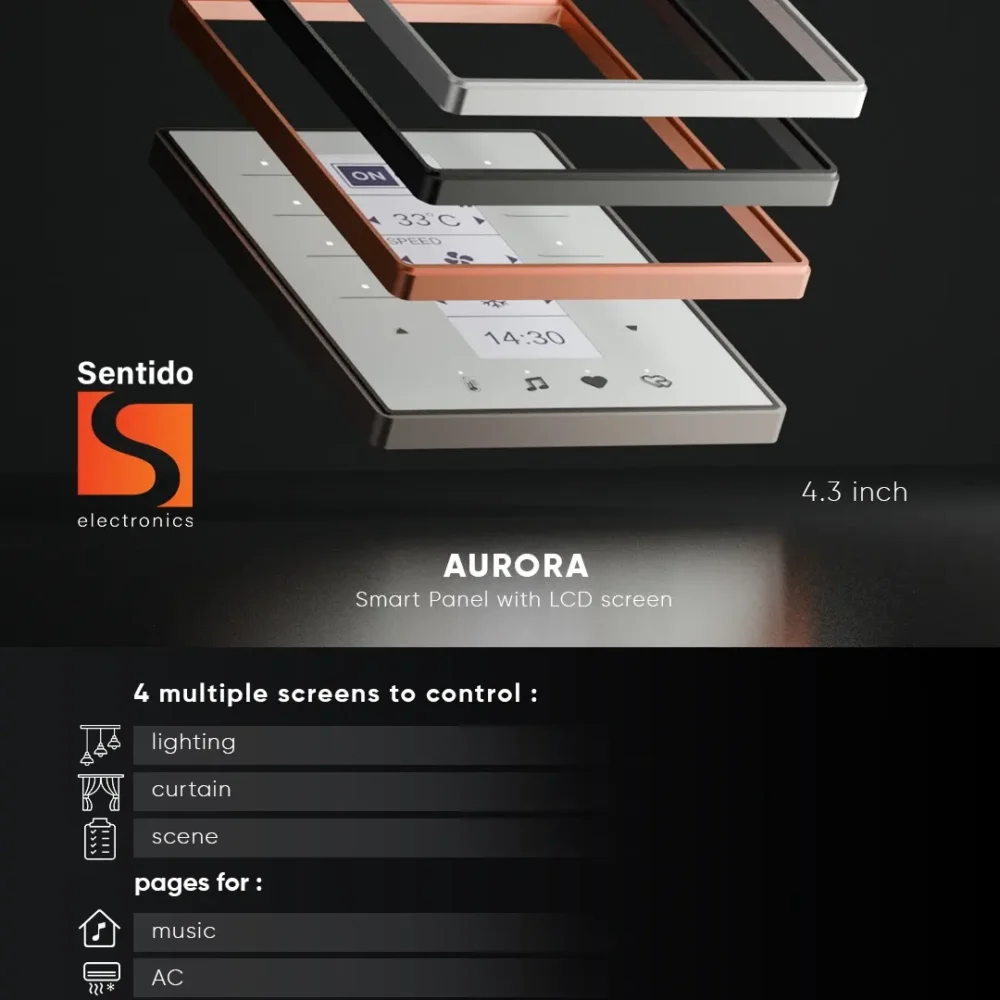 پنل هوشمند Aurora مدل SS-MPTL14.46-A - تصویر 4